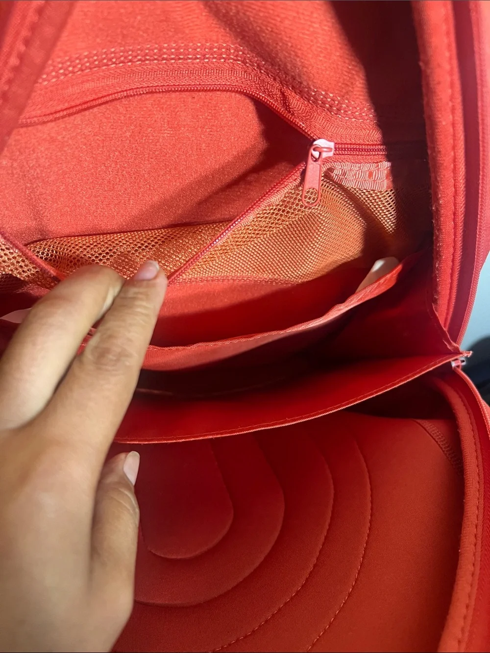 Kids Rainbow Cloud Backpack - Red with Multicolor Accent